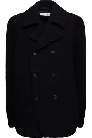 Comme des Garçons Zweireihiger Mantel Aus Wollmischung