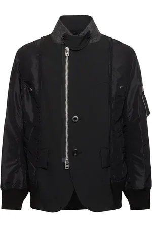 SACAI Jacke Aus Wollmischtwill