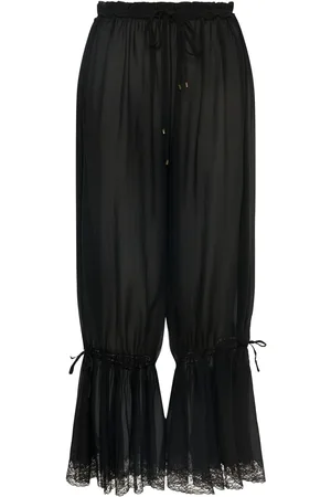 Chloé Hose Aus Seidenchiffon Mit Rüschen