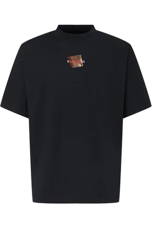 Balenciaga T-shirt Aus Baumwolle Mit Logo „taped“