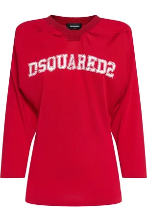 Dsquared2 T-shirt Aus Baumwollmischjersey