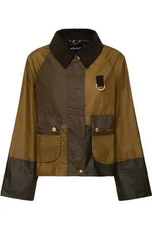 Barbour Kurze Jacke Aus Gewachster Baumwolle „alma“