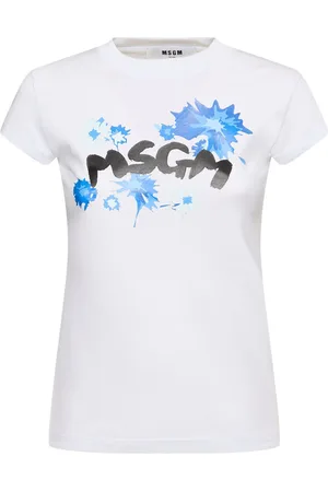 Msgm T-shirt Aus Jersey Mit Logo