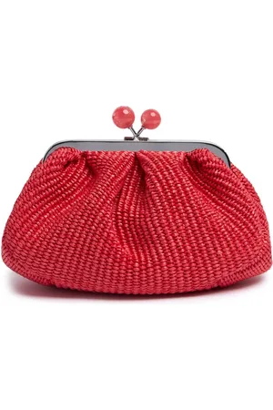 Max Mara Clutch Mit Raffia-effekt „palmas“