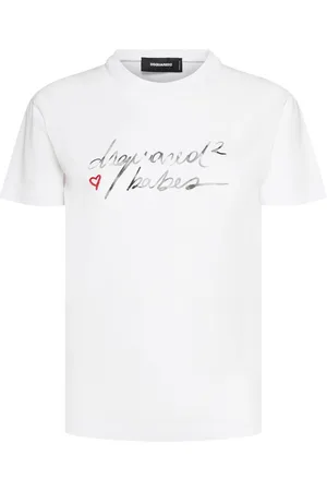 Dsquared2 T-shirt Aus Baumwolljersey Mit Logodruck
