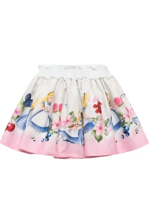 MONNALISA Printed Cotton Skirt