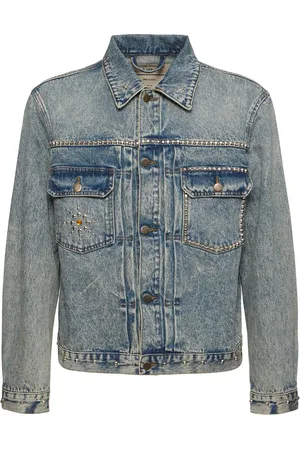 AMISH Dan Sablon Gabardine Denim Jacket