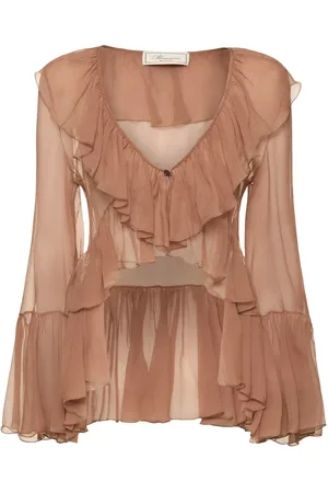 BLUMARINE Bluse Aus Seidenkrepp