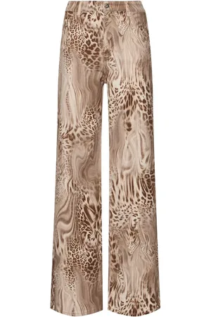BLUMARINE Hoch Geschnittene Boyfriend-jeans Mit Druck