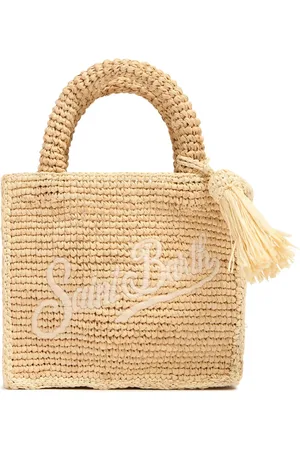 MC2 SAINT BARTH Tote Aus Stroh Mit Logo
