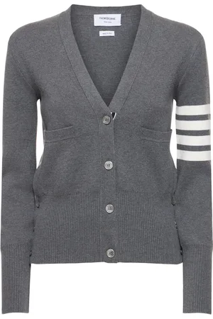 Thom Browne Strickjacke Aus Baumwolle „classic Milano“