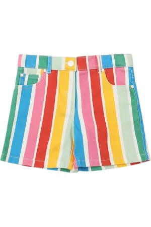 Stella McCartney Gestreifte Shorts Aus Baumwollmischung