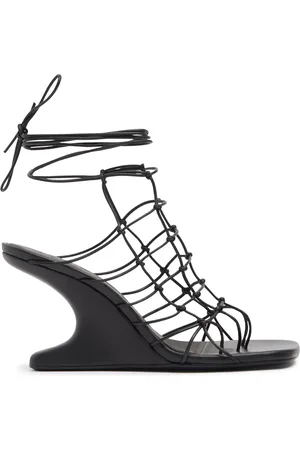 Rick Owens 80mm Hohe Ledersandaletten „web Cantilever“