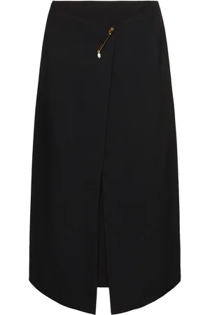 Carven Midirock Aus Viskose Mit Sicherheitsnadel