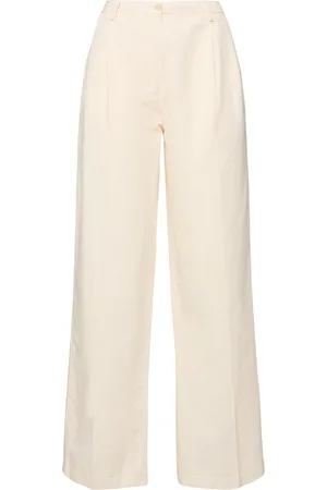 Aspesi Cotton & Linen Wide Leg Pants