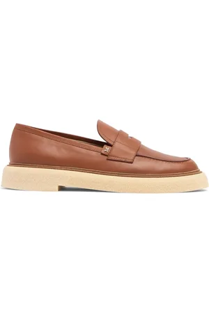 Max Mara 30mm Hohe Loafer Aus Leder „rough“