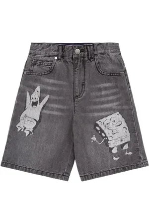 Stella McCartney Shorts Aus Baumwolldenim Mit Druck