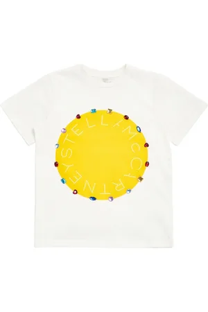 Stella McCartney Verziertes T-shirt Aus Baumwolljersey
