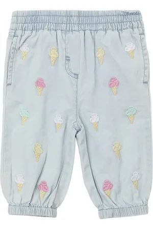 Stella McCartney Bestickte Hose Aus Baumwollchambray