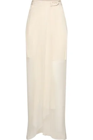 Alberta Ferretti Langer Rock Aus Seidenchiffon
