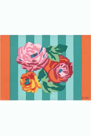 LISA CORTI Set: 2 Platzdeckchen „nizam Aqua Veronese“