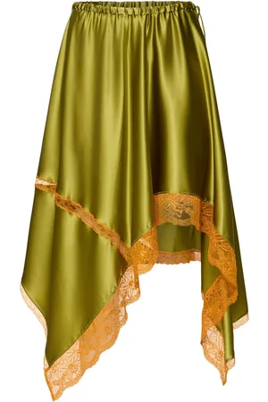 DRIES VAN NOTEN Rock Aus Stretch-seidensatin „shake“