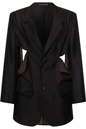 YOHJI YAMAMOTO Jacke Mit Cut-off-detail