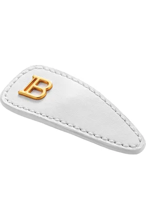 Balmain Haarspange Aus Leder Mit Druckknopf „printemps“