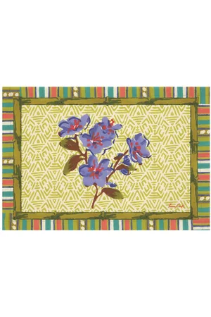 LISA CORTI Set: 2 Platzdeckchen „oriental Pervinch“