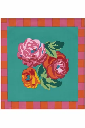 LISA CORTI Set Of 4 Nizam Aqua Veronese Napkins