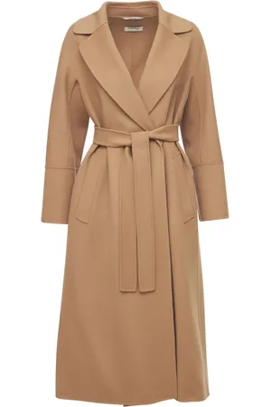 Max Mara Langer Wickelmantel Aus Wolle „elisa“