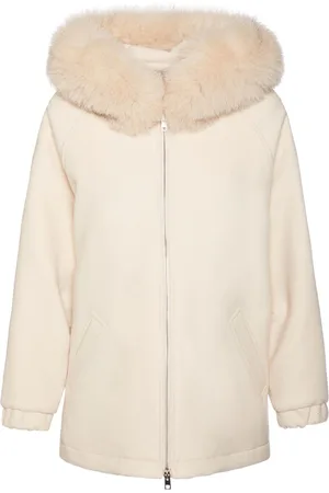 Blancha Gepolsterter Wollparka Mit Pelzbesatz