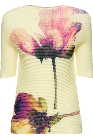 Issey Miyake Top Mit Plissees „presssed Flora“