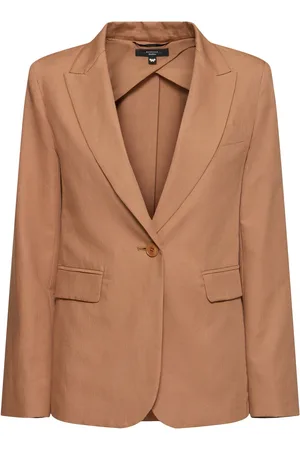 Max Mara Weites Jackett Aus Baumwolle Und Leinen „quito“