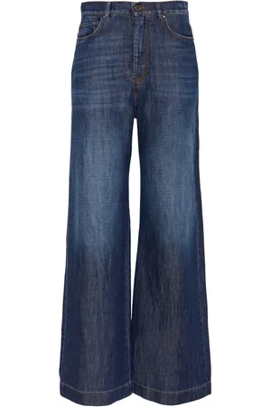 Max Mara Jeans Mit Weitem Bein „volpino“