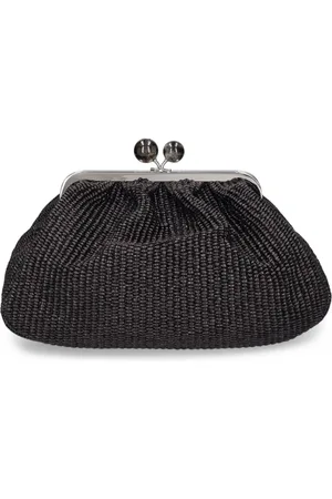 Max Mara Clutch Mit Raffia-effekt „fortuna“
