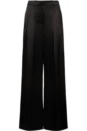 Abadía Double Pleated Wide Leg Pants