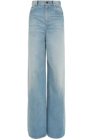 Chloé Stonewashed-jeans Aus Denim Mit Weitem Bein