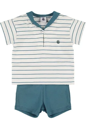 Petit Bateau Top Und Shorts Aus Baumwolljersey