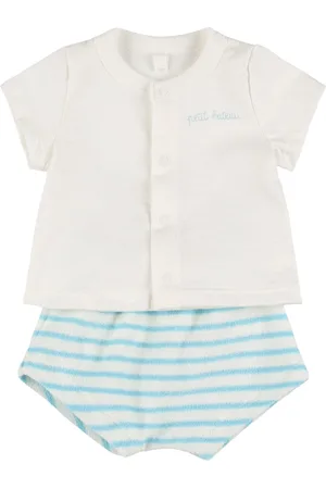 Petit Bateau Cotton Jersey T-shirt & Diaper Cover