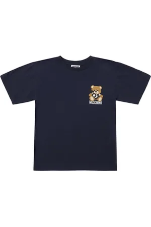 Moschino Bedrucktes T-shirt Aus Baumwolljersey