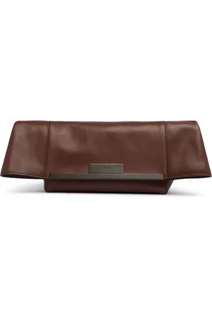 Max Mara Kleine Lederclutch „clasp“