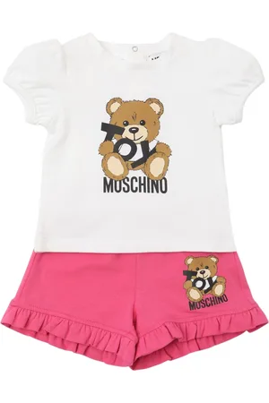 Moschino T-shirt Und Shorts Aus Baumwolljersey