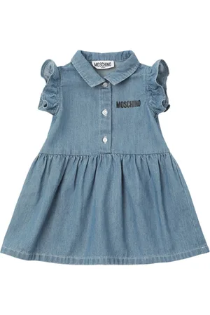 Moschino Bedrucktes Kleid Aus Baumwollchambray