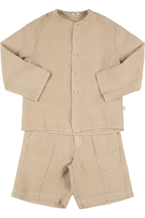 Il gufo Hemd Und Shorts Aus Leinen