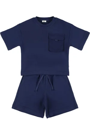 Il gufo Shorts Und T-shirt Aus Baumwolljersey Mit Druck