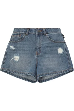 Moschino Shorts Aus Baumwolldenim Mit Rissen