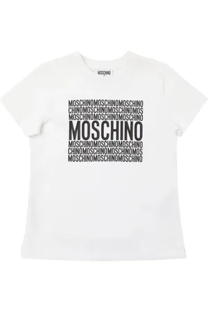 Moschino Bedrucktes T-shirt Aus Baumwolljersey