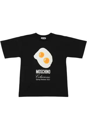 Moschino Bedrucktes T-shirt Aus Baumwolljersey