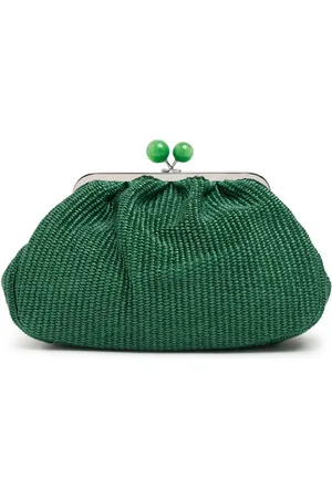 Max Mara Clutch Mit Raffia-effekt „fortuna“